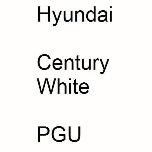 Hyundai, Century White, PGU.